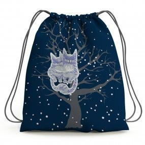 Мешок д/обуви BV Нежные котики, синий Превью 4