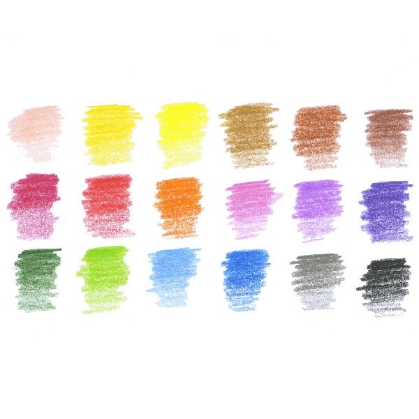 Карандаши цветные 18 цв Hatber Городок трехгран. зоточ. Превью 1