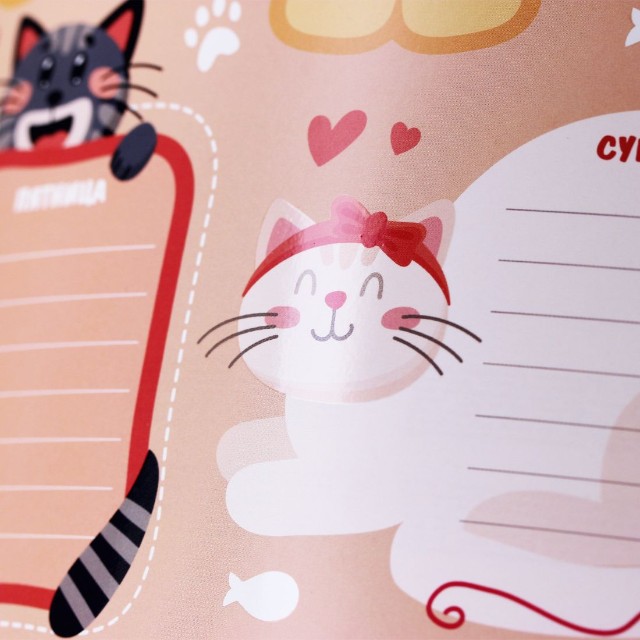 Расписание уроков А4 Котики Превью 2