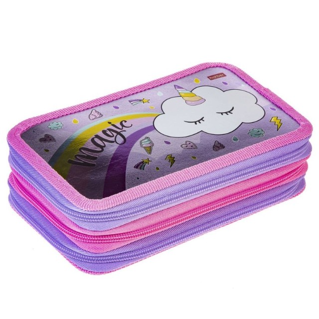 Пенал 3 отд пуст Hatber 100% magic с табл.умножения Превью 5