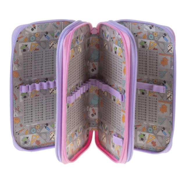 Пенал 3 отд пуст Hatber 100% magic с табл.умножения Превью 4