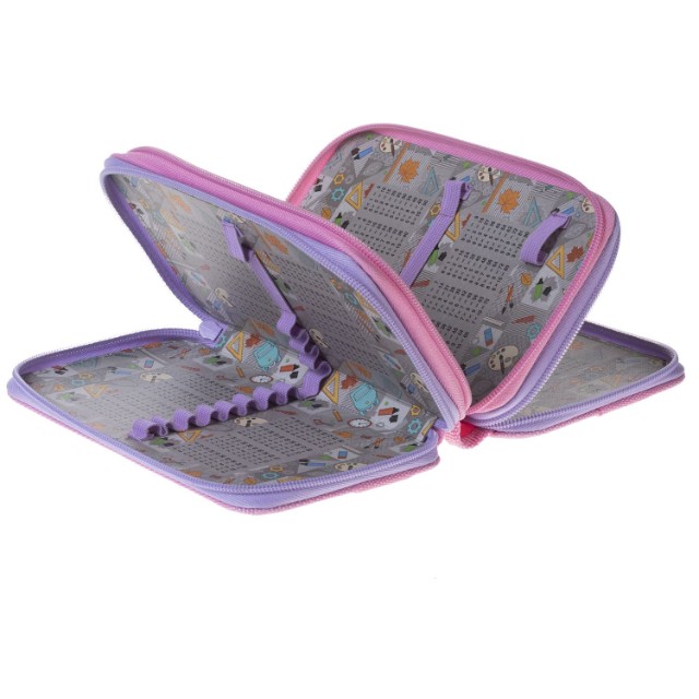 Пенал 3 отд пуст Hatber 100% magic с табл.умножения Превью 1