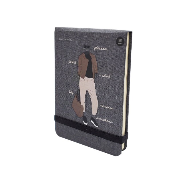 Блокнот А6 100л лин BV Megapolis journal Fashion 4 вида, на резинке Превью 3