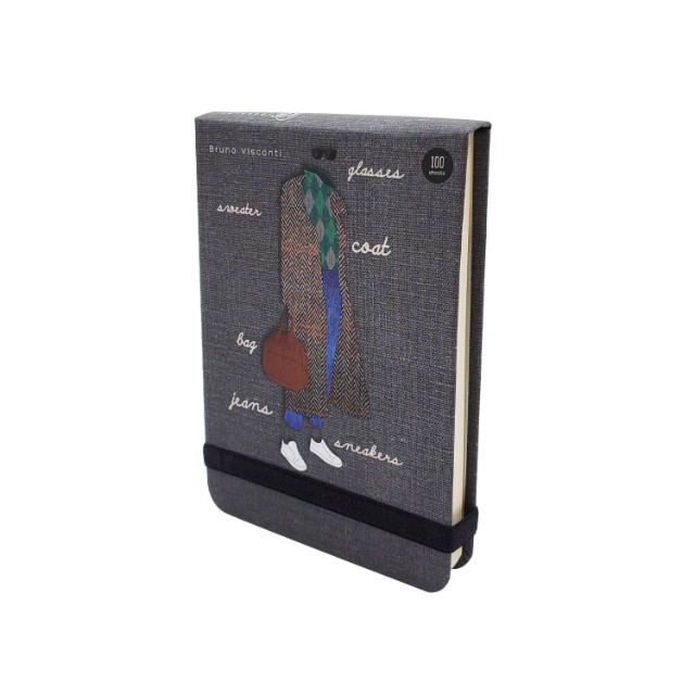 Блокнот А6 100л лин BV Megapolis journal Fashion 4 вида, на резинке Превью 13