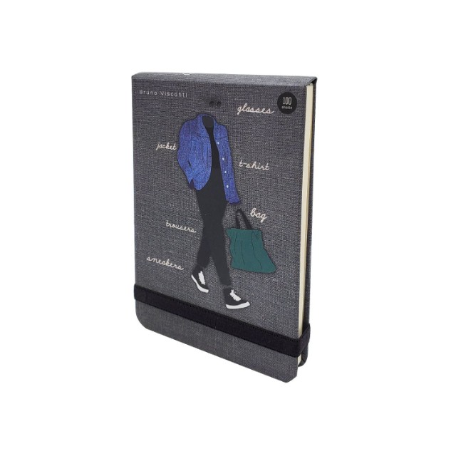 Блокнот А6 100л лин BV Megapolis journal Fashion 4 вида, на резинке Превью 10