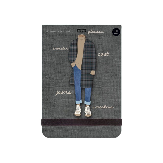 Блокнот А6 100л лин BV Megapolis journal Fashion 4 вида, на резинке Превью 9