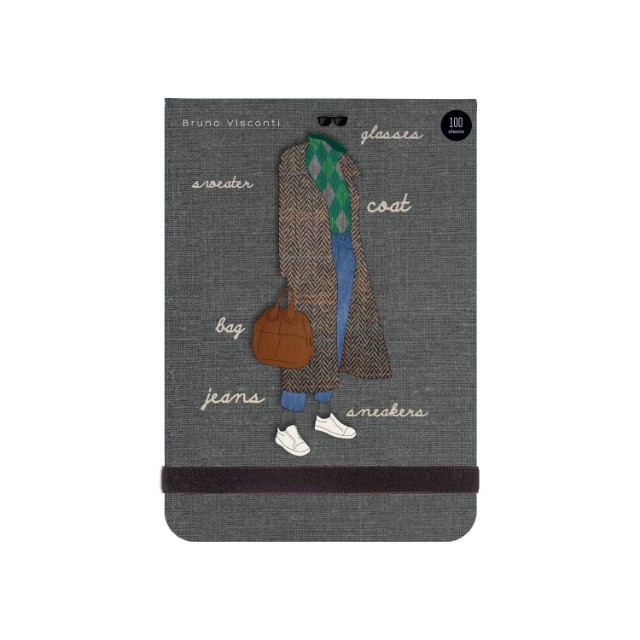 Блокнот А6 100л лин BV Megapolis journal Fashion 4 вида, на резинке Превью 5