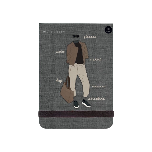 Блокнот А6 100л лин BV Megapolis journal Fashion 4 вида, на резинке Превью 7