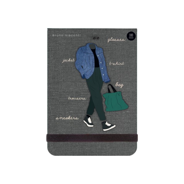 Блокнот А6 100л лин BV Megapolis journal Fashion 4 вида, на резинке Превью 4