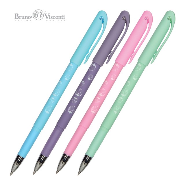 Ручка гелевая Пиши-стирай синяя BV Delete Write Art Клубнички 0,5мм Превью 3