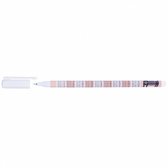 Ручка гелевая Пиши-стирай синяя Hatber 2х2 с таблицей умножения 0,6мм игольч.пишущ Превью 0