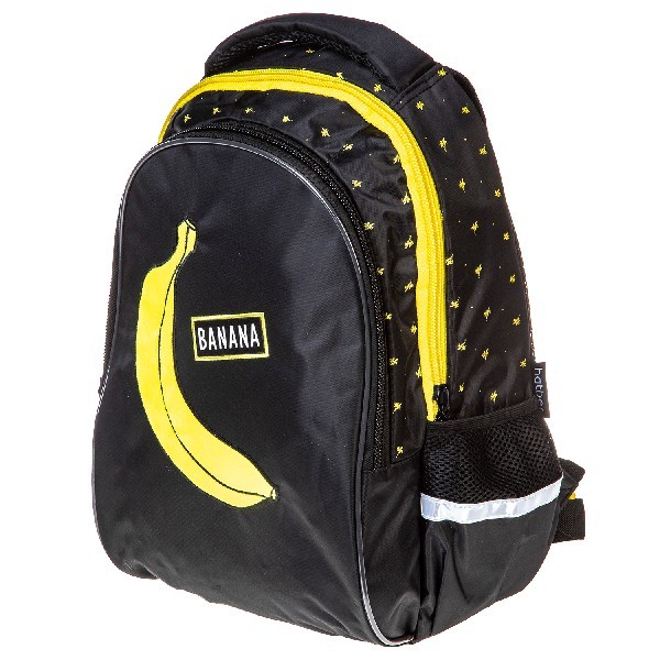 Рюкзак эргономич. Hatber Banana черный 2 отделения 3 кармана Превью 2