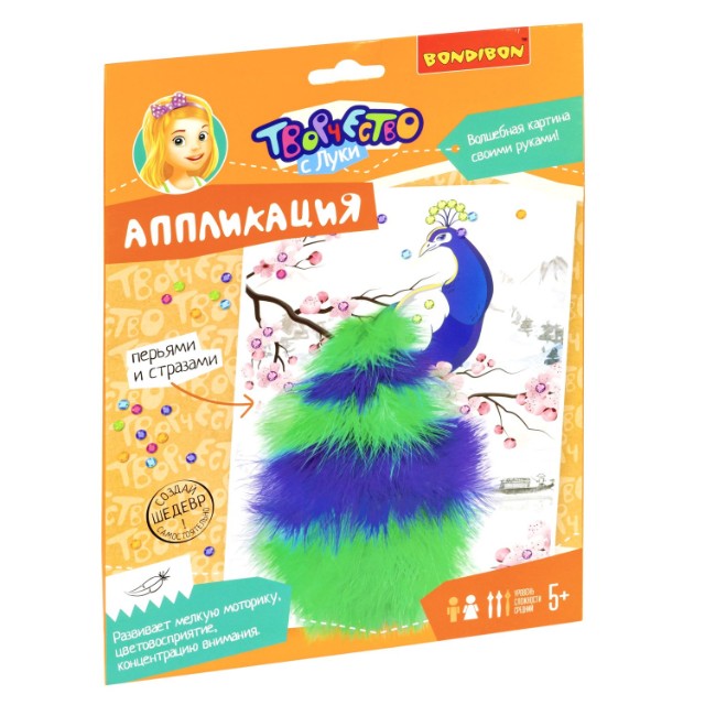 Творч Аппликация Павлин