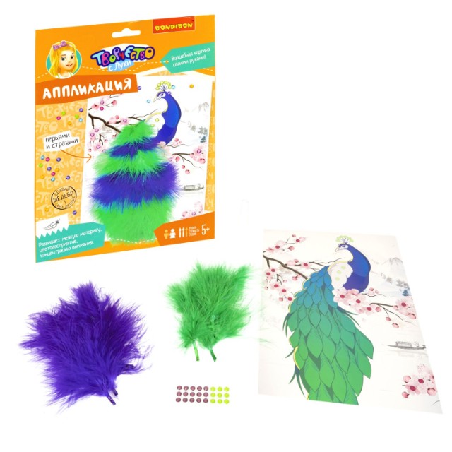 Творч Аппликация Павлин Превью 4