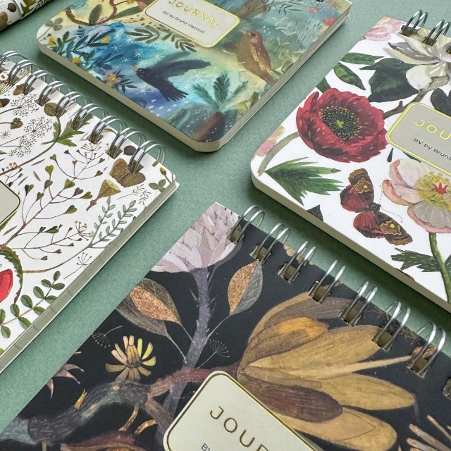 Блокнот А7 60л лин спир Луговые травы Превью 1