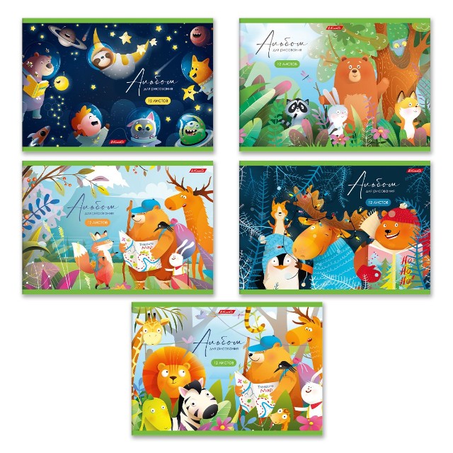 Альбом д/рис 12л Дружные ребята