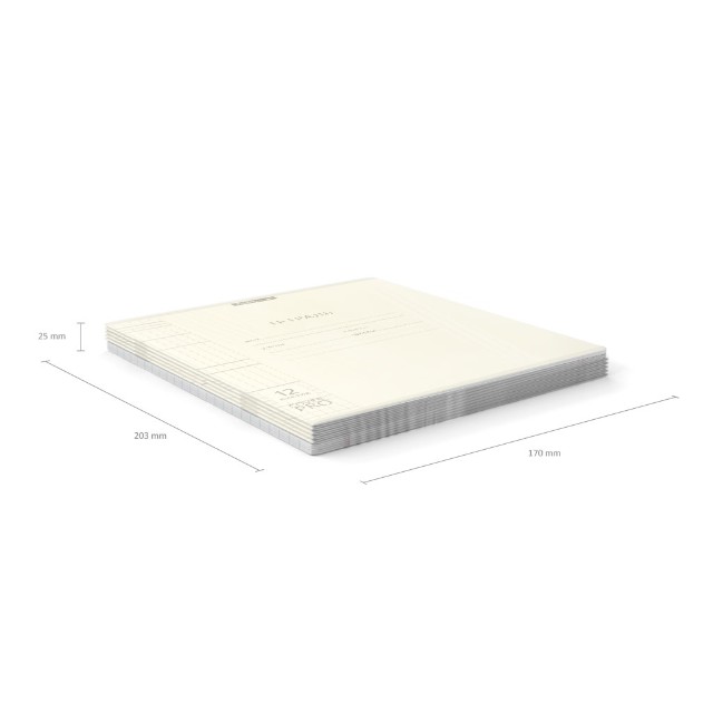 Тетрадь 12л клетка Однотонная. Классика CoverPrо Pastel желтая пласт обложка Превью 2