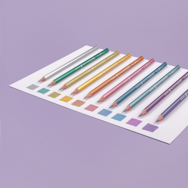Карандаши цветные 10 цв BV HappyColor металлизиров. Превью 10