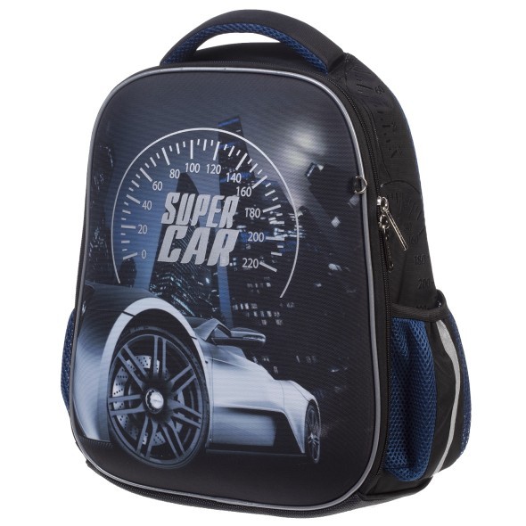 Ранец панцирный Hatber Super car 38Х29Х16 EVA материал нагрудная стяжка светоотраж. 1 отделение 2 кармана и 1 потайной Превью 3
