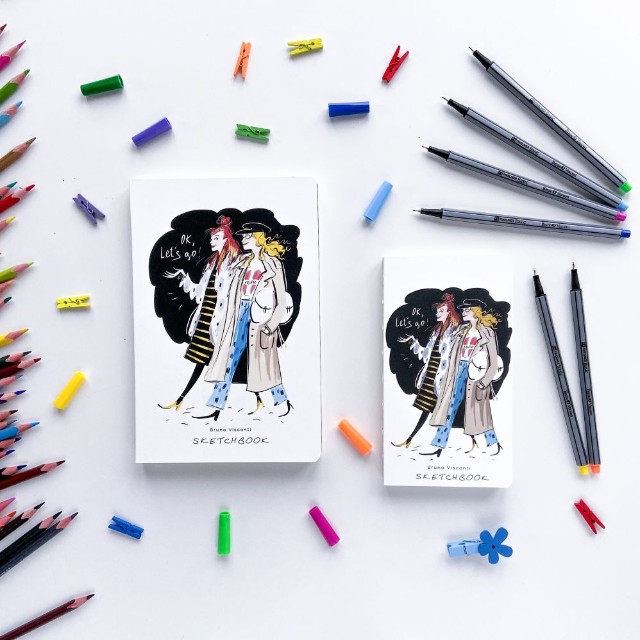 Скетчбук 92*167мм 112л BV Микс 8 вида 80гр/м2 Превью 1