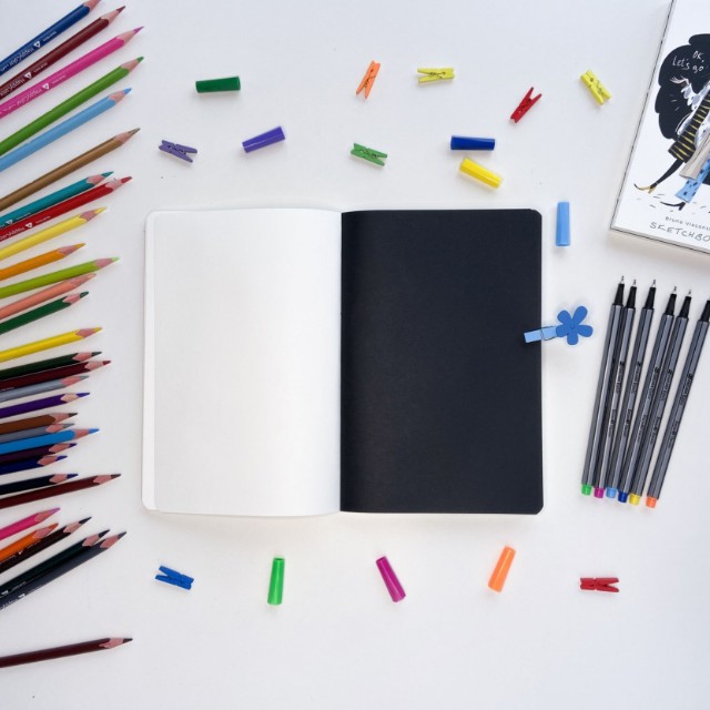 Скетчбук 92*167мм 112л BV Микс 8 вида 80гр/м2 Превью 5