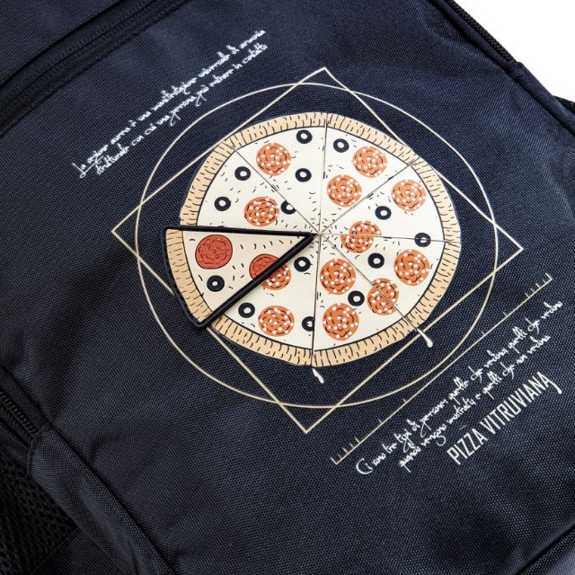 Рюкзак молодежный Hatber Pizza полиэстер светоотраж. 2 отделения 3 кармана Превью 3