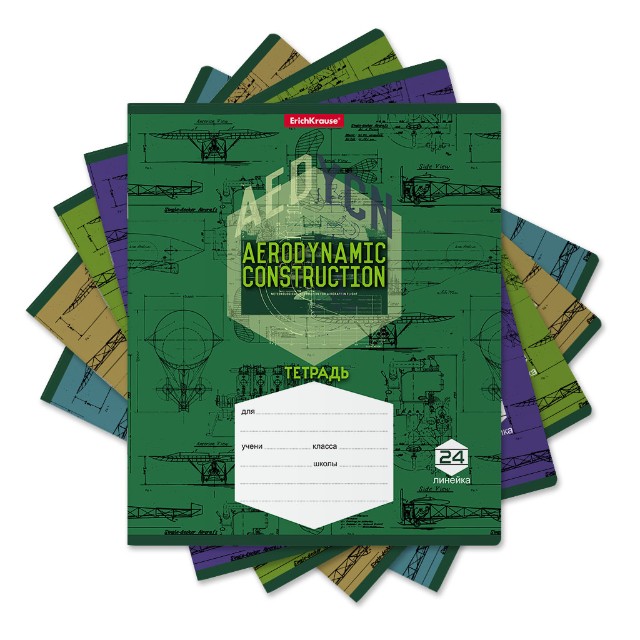 Тетрадь 24л линейка Aerodinamics Превью 0