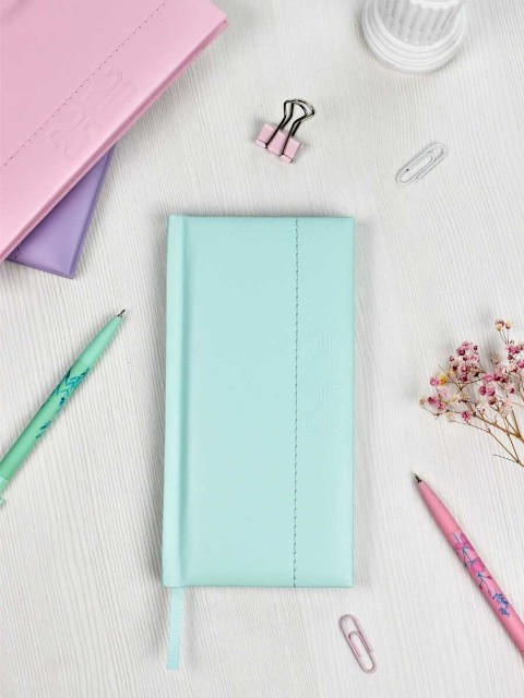 Еженедельник А6 2025г Escalada Плонже мятный (кожзам) Превью 1