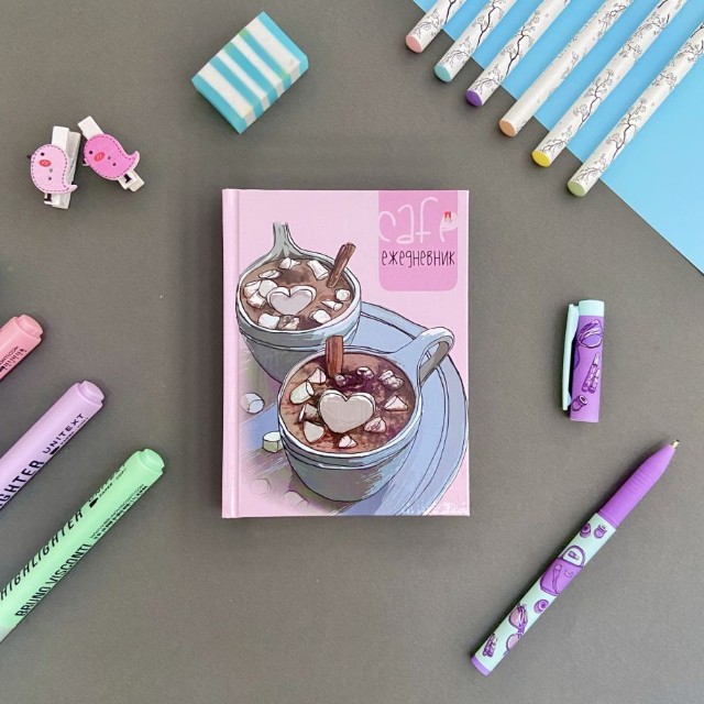 Ручка шариковая синяя BV FirstWrite Life Style. Lilac dream 0,7мм принт Превью 5