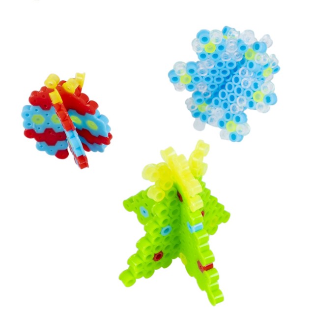 Творч Термомозаика 3D Ёлочные украшения 3шт с неоновыми бусинами Превью 7