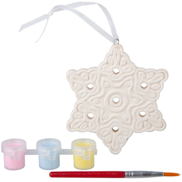 Творч Ёлочные украшения своими руками Снежинка (на карте домик) Превью 1