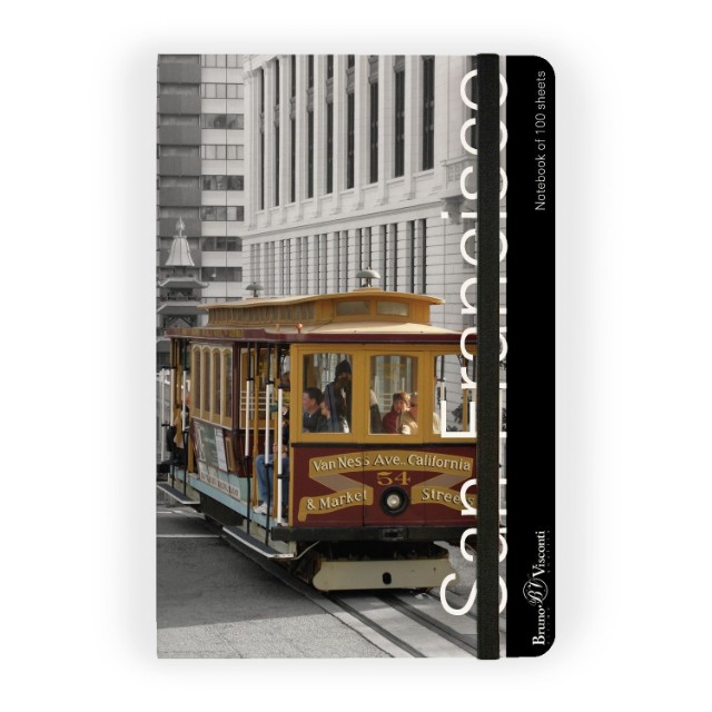 Зап. книжка А5 100л кл тв BV Megapolis Art Города на резинке Превью 4