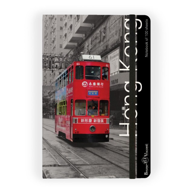 Зап. книжка А5 100л кл тв BV Megapolis Art Города на резинке Превью 1