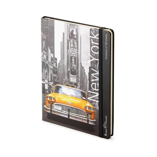 Зап. книжка А5 100л кл тв BV Megapolis Art Города на резинке Превью 3