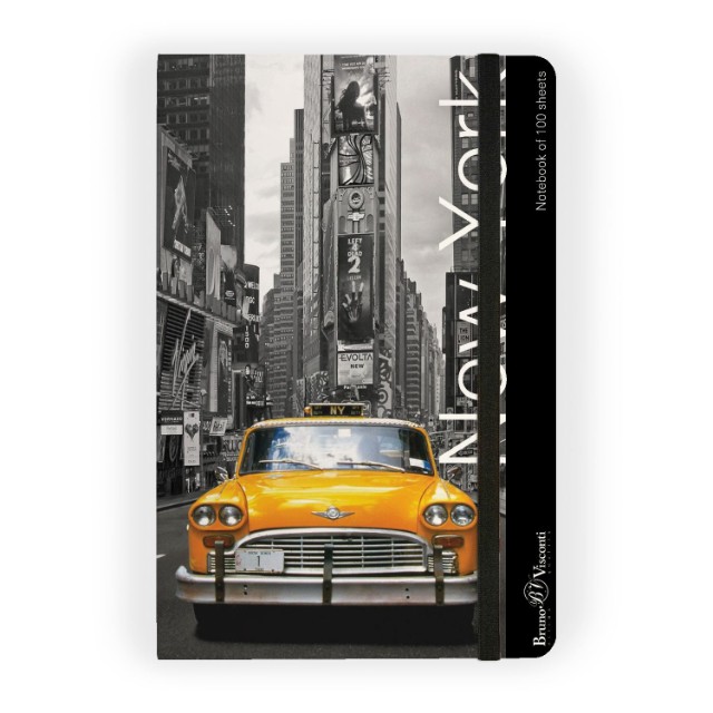 Зап. книжка А5 100л кл тв BV Megapolis Art Города на резинке Превью 11