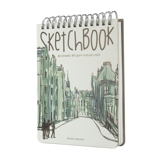 Скетчбук 185*250мм 80л тв спир BV Микс 4 вида 160гр/м2 Превью 3