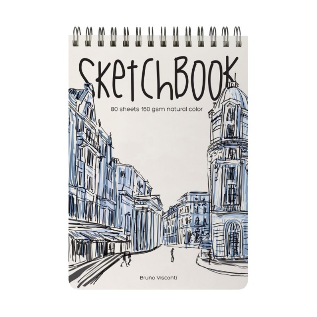 Скетчбук 185*250мм 80л тв спир BV Микс 4 вида 160гр/м2 Превью 2