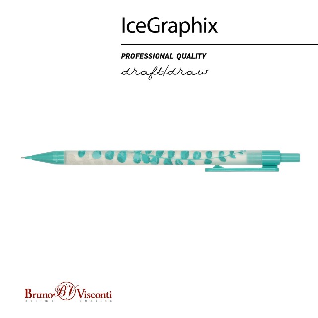 Карандаш мех. 0.5мм BV IceGraphix Веточки плюща Превью 1