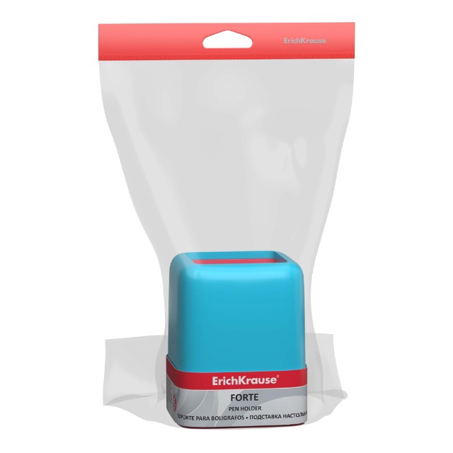 Подставка д/пиш. принадл. Стакан EK Forte, Bubble Gum, голубая с розовой вставкой 1отд. Превью 1