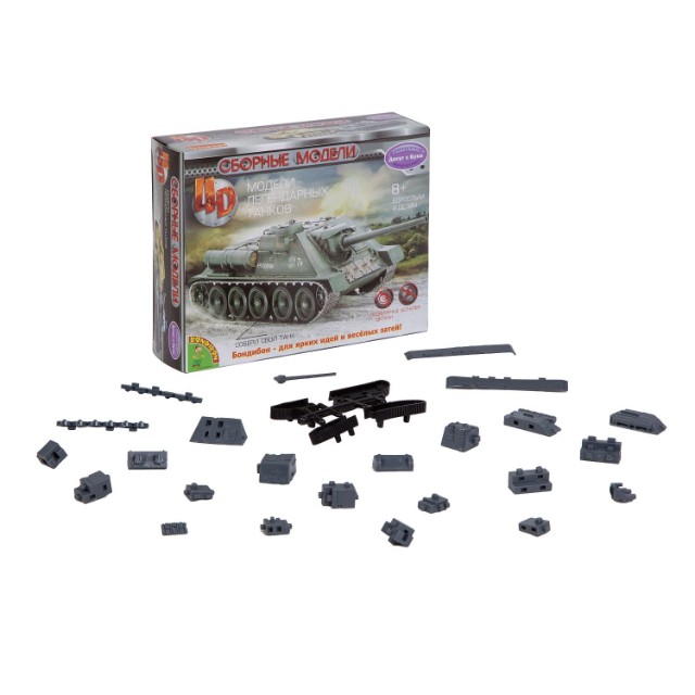 Сборная модель 4D Танк М1:100, 28 дет. Превью 2