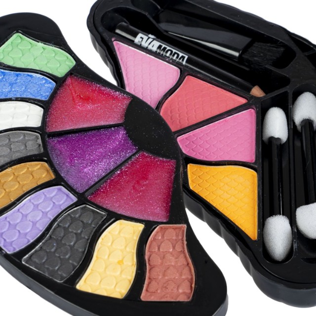 Набор детской декоративной косметики Bondibon Eva Moda тени для век-9шт. 7,2г, блеск для губ-3шт. 3,6г, румяна-4шт. Превью 6