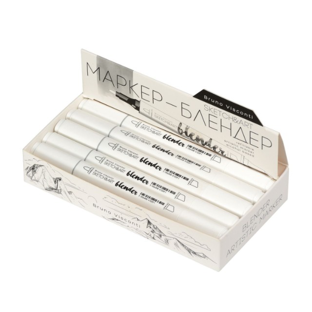 Маркер д/скетчинга двуст 1-6мм BV Sketch&Art блендер (поштучно) без пигмента Превью 2