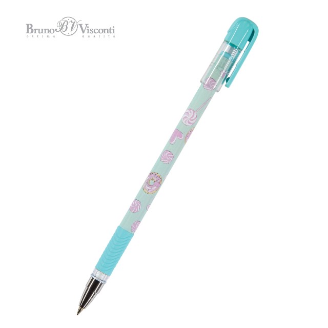 Ручка шариковая синяя BV MagicWrite Сладкое настроение. Леденцы 0,5мм