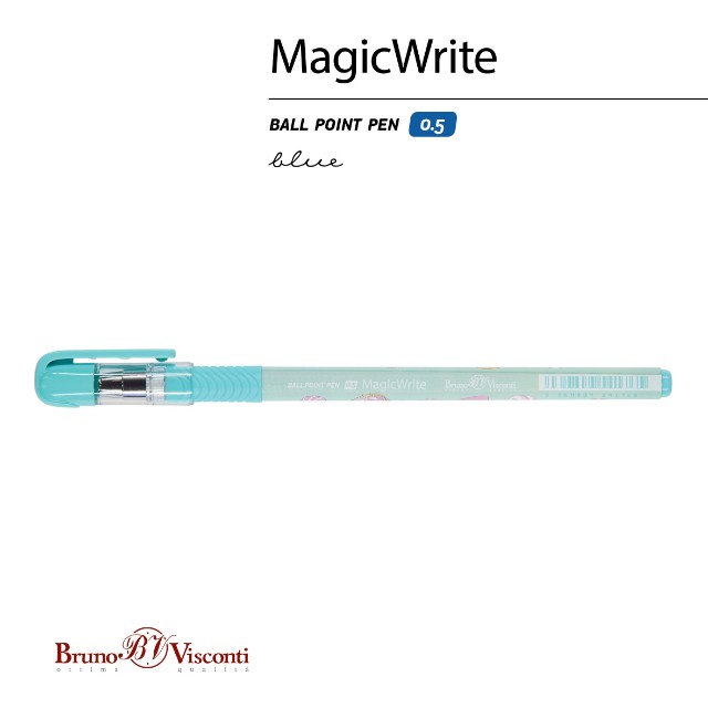 Ручка шариковая синяя BV MagicWrite Сладкое настроение. Леденцы 0,5мм Превью 2