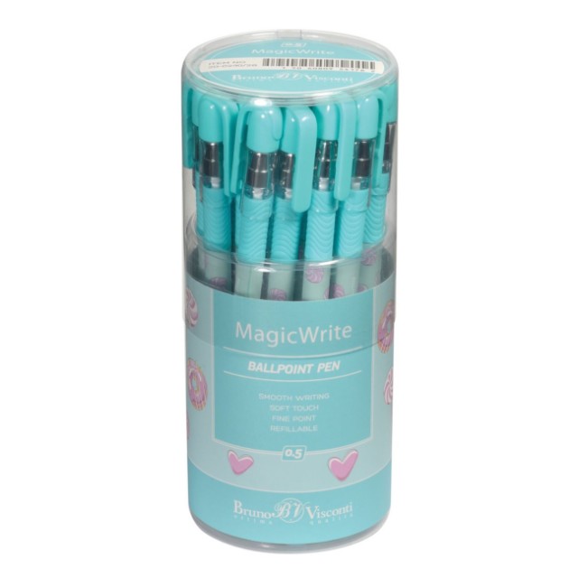 Ручка шариковая синяя BV MagicWrite Сладкое настроение. Леденцы 0,5мм Превью 3
