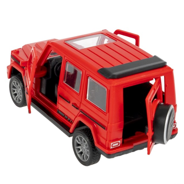 Машина Джип красный инерц, открыв.двери и багажник, пласт 12,2см Превью 4