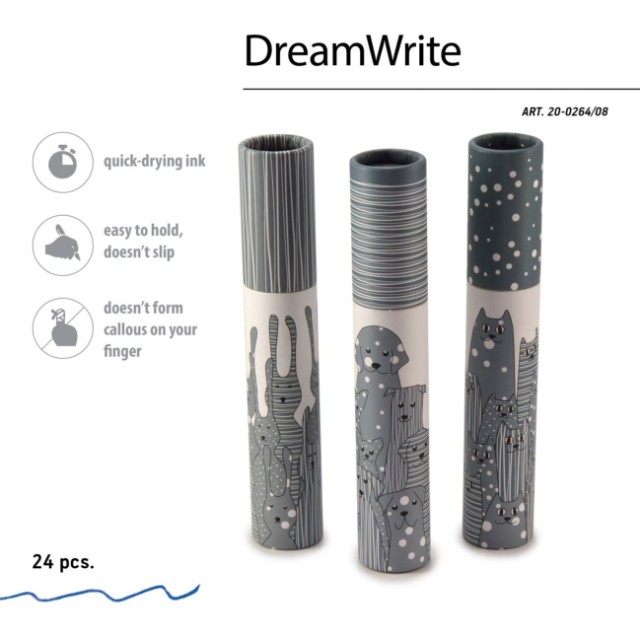 Ручка подар шар BV DreamWrite синяя 0,7мм Animals Pattern 3 вида Превью 10