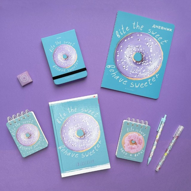 Ручка гелевая синяя BV UniWrite. Сладкое настроение 0,5мм Превью 2