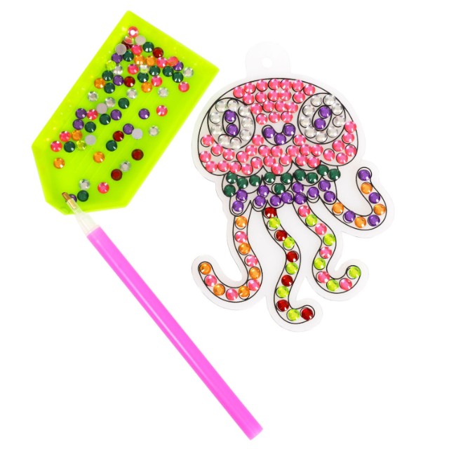 Творч Алмазная мозаика Наклейки на окно многоразовые Морские обитатели Превью 2