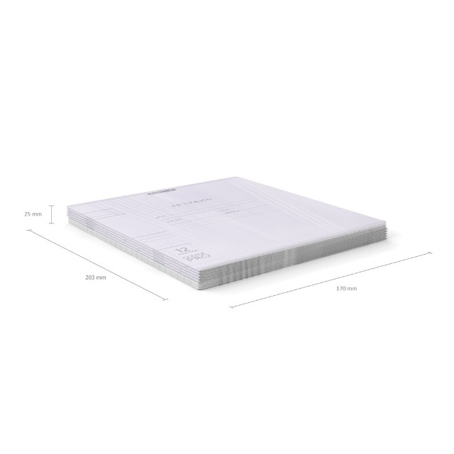 Тетрадь 12л линейка Однотонная. Классика CoverPrо Pastel сиреневая пласт обложка Превью 3